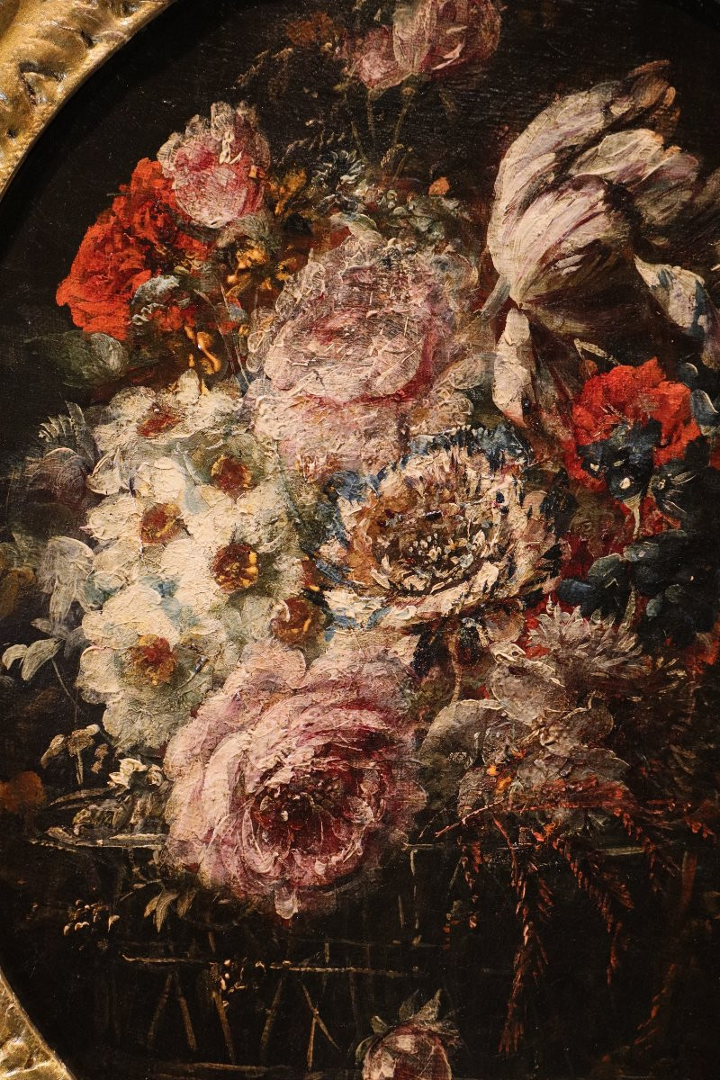 Coppia di nature morta di fiori, Margherita Caffi (Cremona 1647 – Milano 1710) bottega di-photo-4