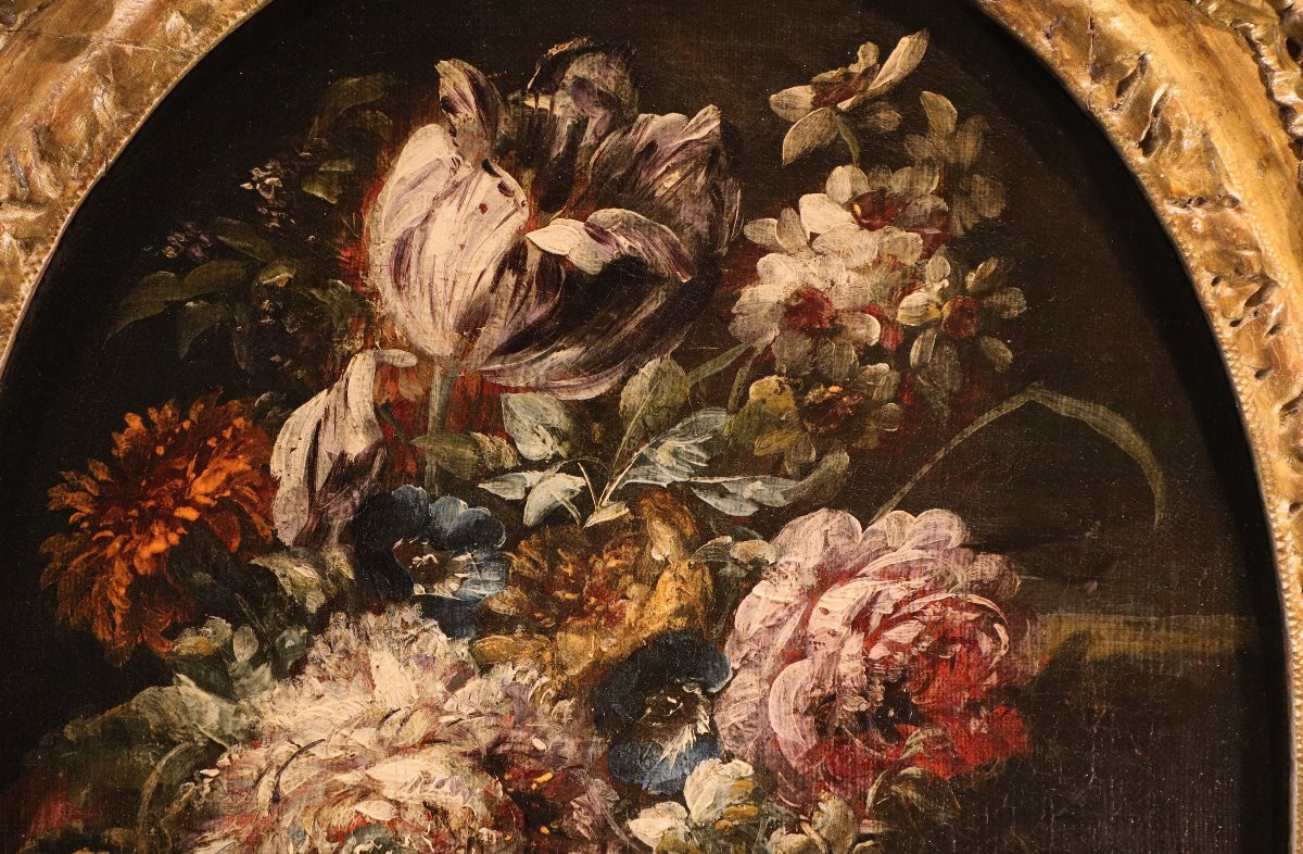 Coppia di nature morta di fiori, Margherita Caffi (Cremona 1647 – Milano 1710) bottega di-photo-5