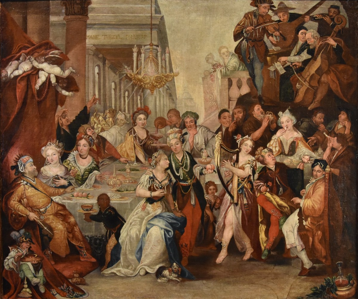 Il Banchetto di Baldassarre, Frans Francken II (Anversa, 1581–1642) bottega/cerchia