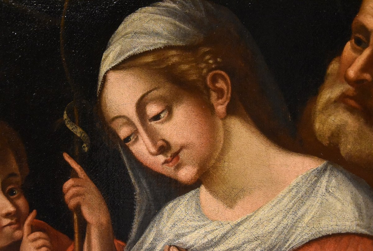 Sacra Famiglia con San Giovannino, Giovanni Battista Ramenghi (Bologna, 1521 – 1601) cerchia-photo-6