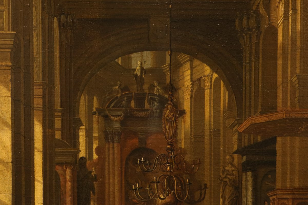 Interno di una chiesa fiamminga, Hendrick Corneliszoon van Vliet (Delft, 1612 – Delft, 1675)-photo-7