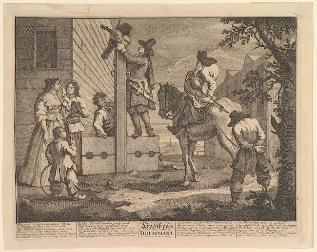 William Hogarth (Londra 1697 - 1764) Scuola di, Hudibras Triomphante-photo-8