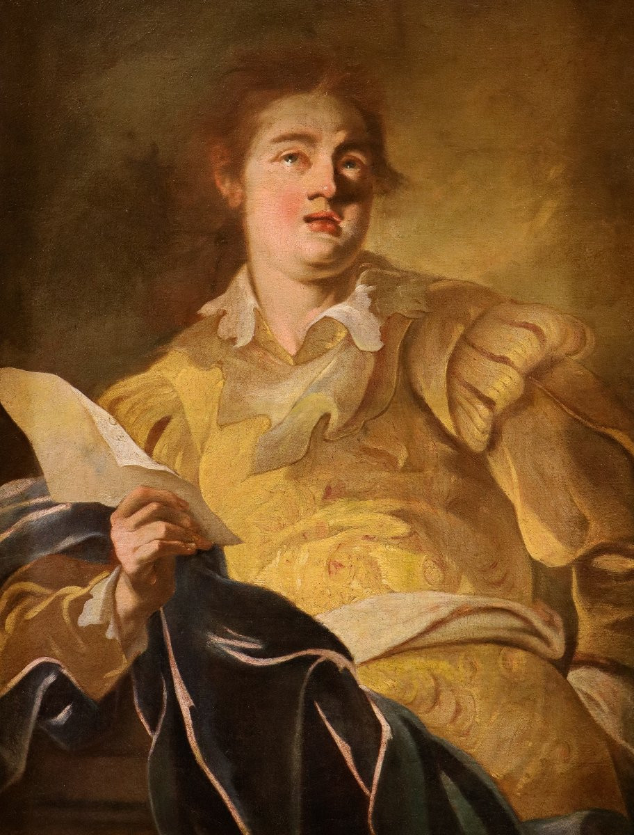 Claude Vignon (Tours, 1593 – Parigi, 1670), Ritratto di cantore in farsetto-photo-3