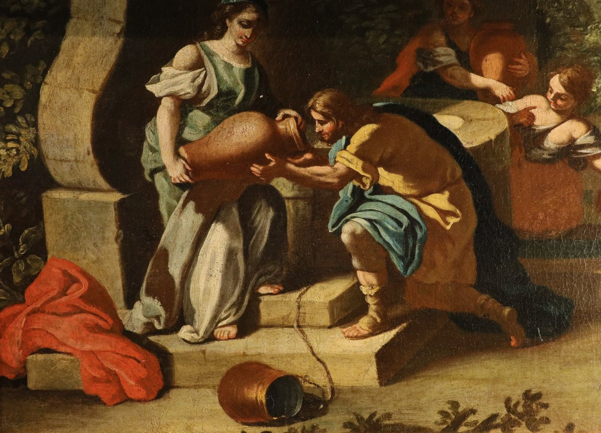 Rebecca al pozzo, Francesco de Mura (Napoli 1696 - Napoli 1782) bottega-photo-3