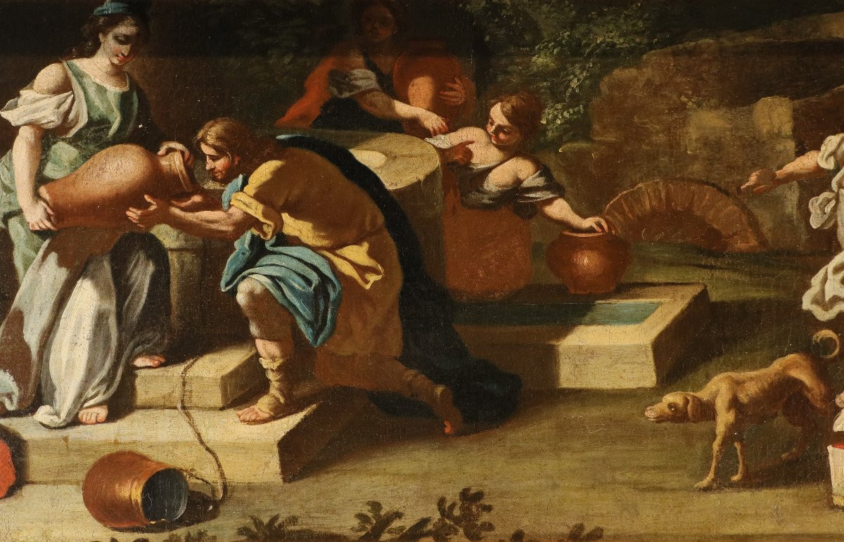 Rebecca al pozzo, Francesco de Mura (Napoli 1696 - Napoli 1782) bottega-photo-5