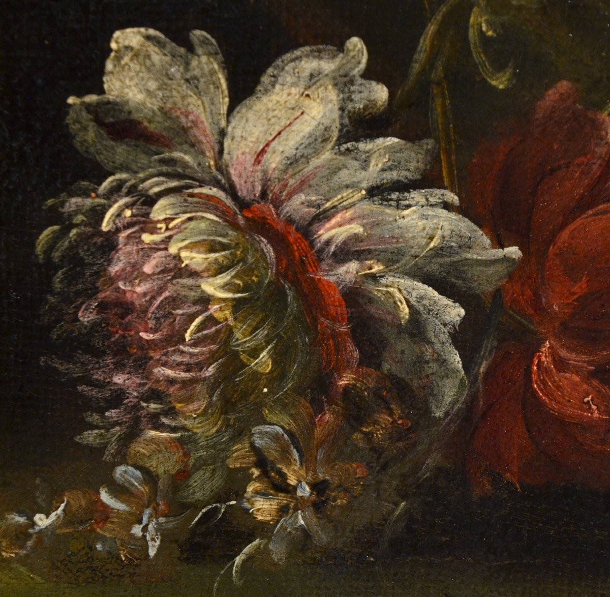 Pieter Casteels III -firmato- (Anversa 1684 – 1749 Richmond), Natura morta floreale-photo-6