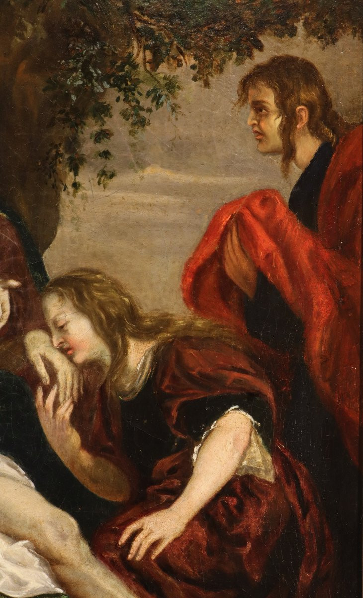 Compianto di Cristo, Seguace di Anthoon van Dyck (Anversa 1599 - Londra 1641)-photo-2