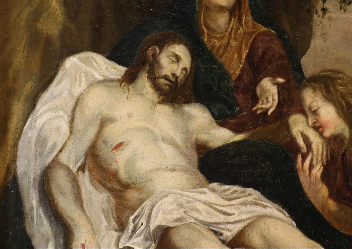 Compianto di Cristo, Seguace di Anthoon van Dyck (Anversa 1599 - Londra 1641)-photo-5