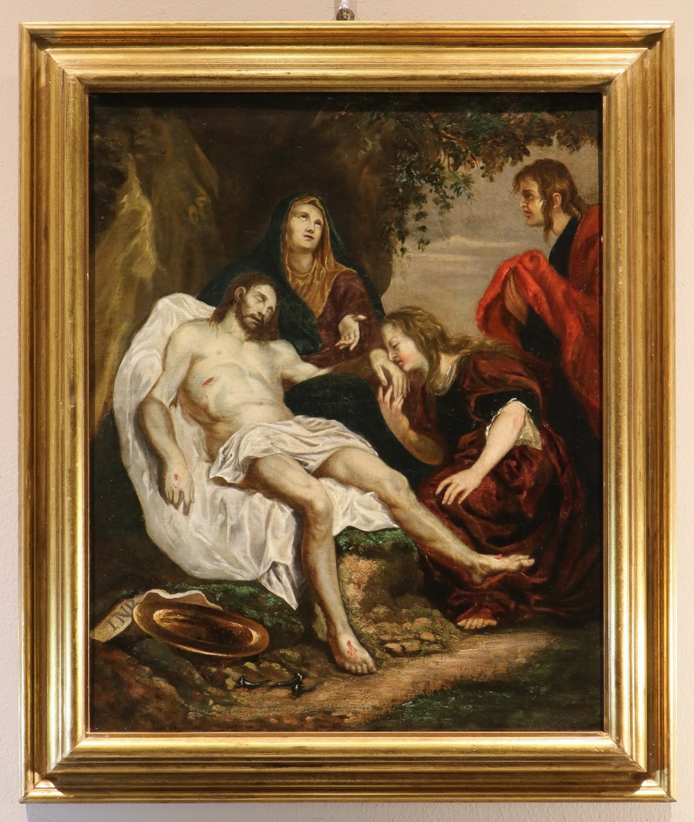 Compianto di Cristo, Seguace di Anthoon van Dyck (Anversa 1599 - Londra 1641)