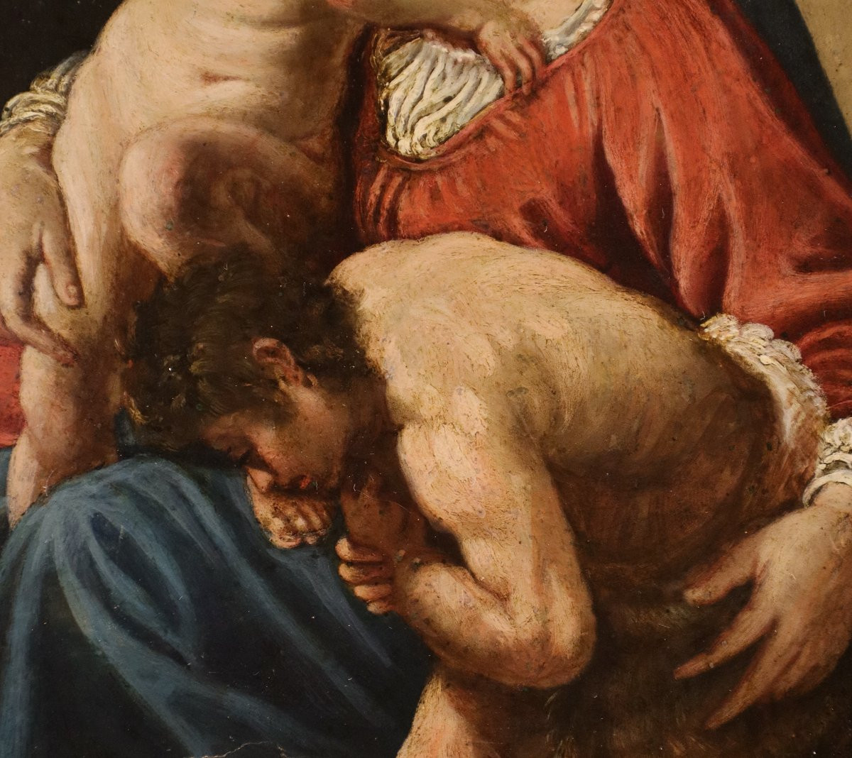 Madonna col Bambino e San Giovannino, Antonio Molinari (Venezia, 1655-1704) attribuibile-photo-3