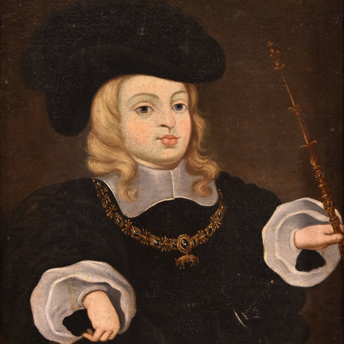 Carlo II, Re di Spagna, da bambino (1661 -1700) - Juan Bautista del Mazo (1611 -1677)-photo-2