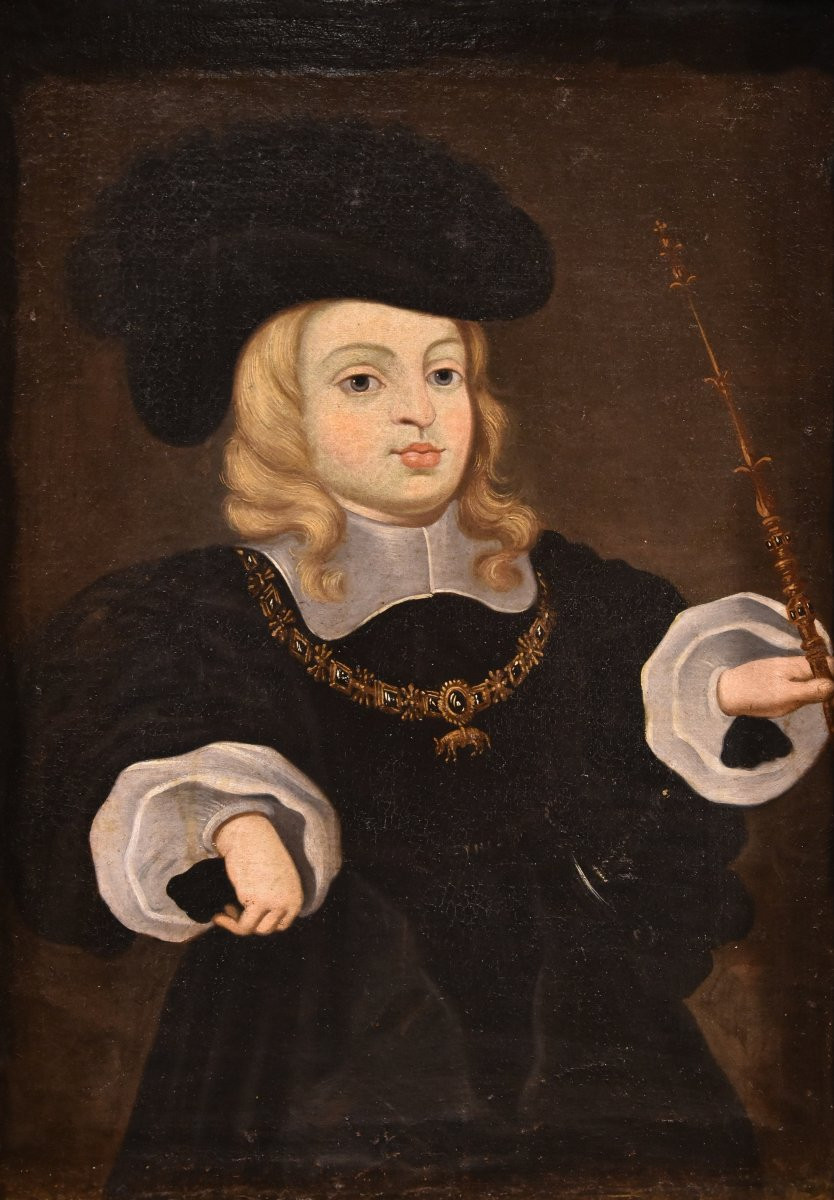 Carlo II, Re di Spagna, da bambino (1661 -1700) - Juan Bautista del Mazo (1611 -1677)-photo-3