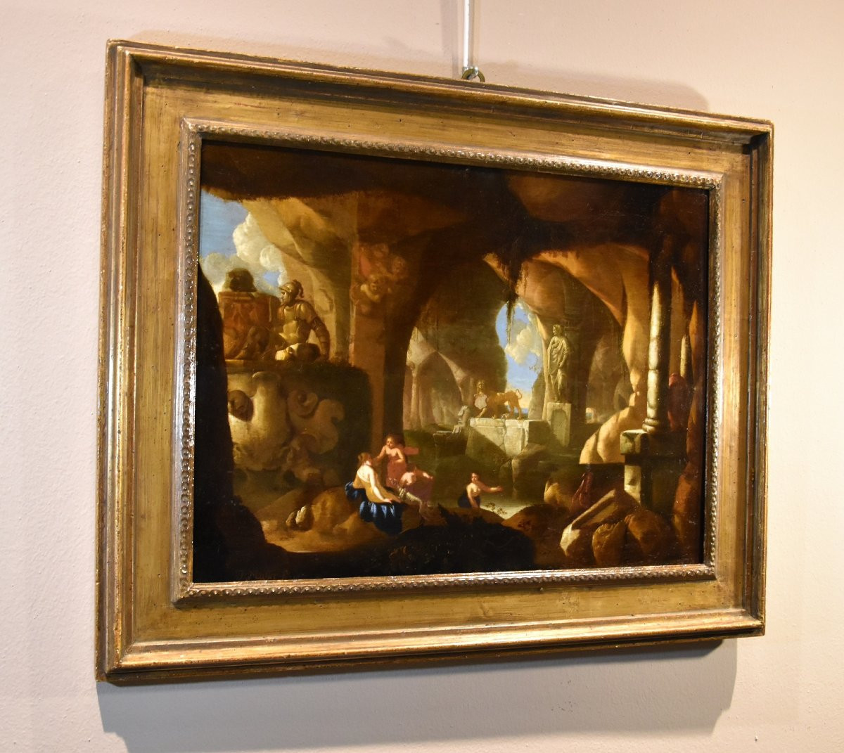 Diana e le ninfe al bagno, Jacques Muller (Utrecht 1630 - 1680) Firmato: ‘J. Muller fecit'-photo-6