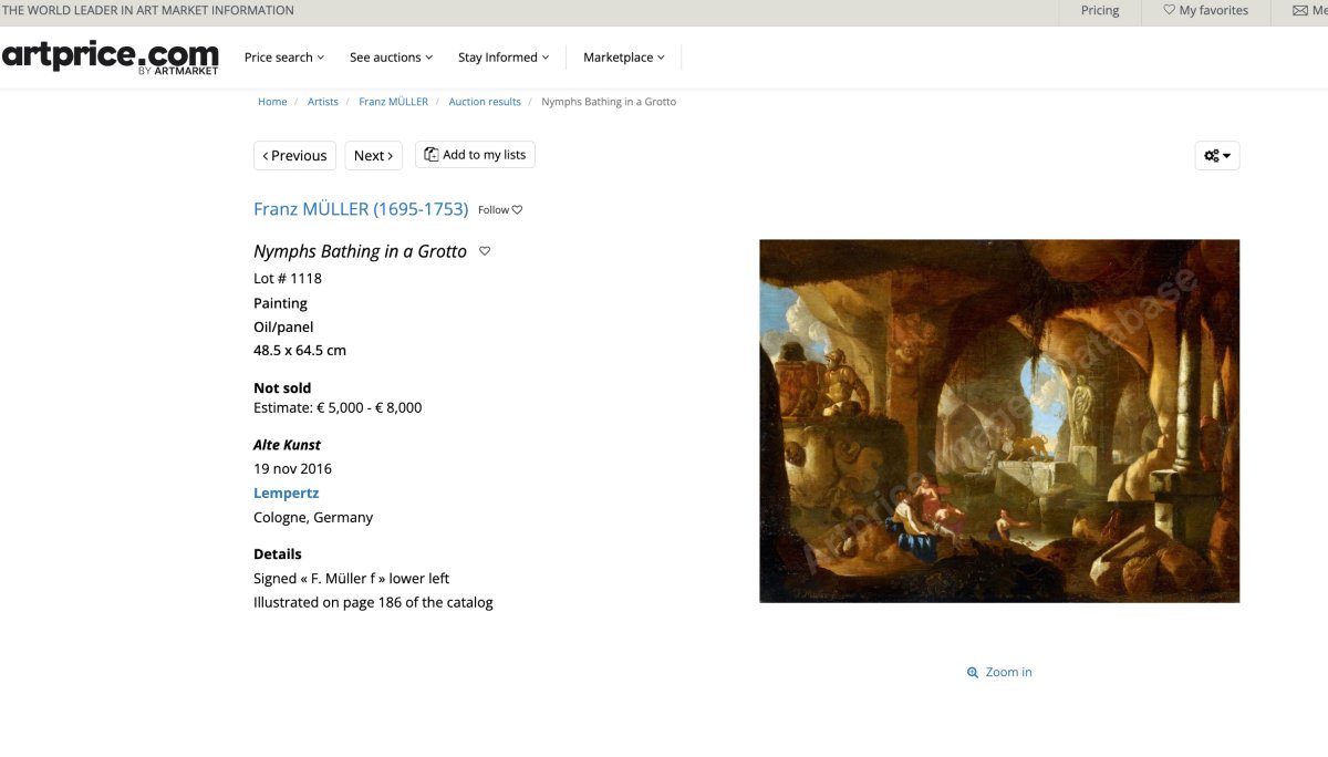 Diana e le ninfe al bagno, Jacques Muller (Utrecht 1630 - 1680) Firmato: ‘J. Muller fecit'-photo-8