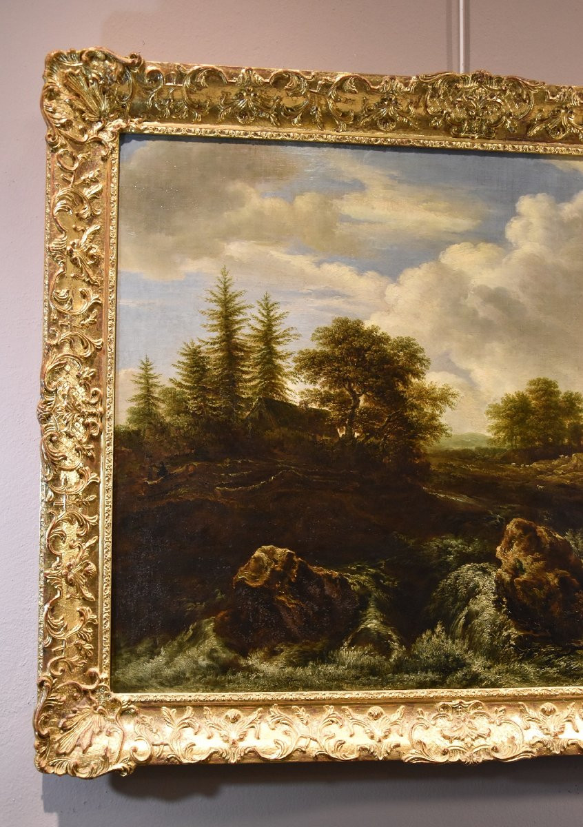 Paesaggio boscoso con cascata, Jacob van Ruisdael (Haarlem 1628 - Amsterdam 1682) attribuibile-photo-3