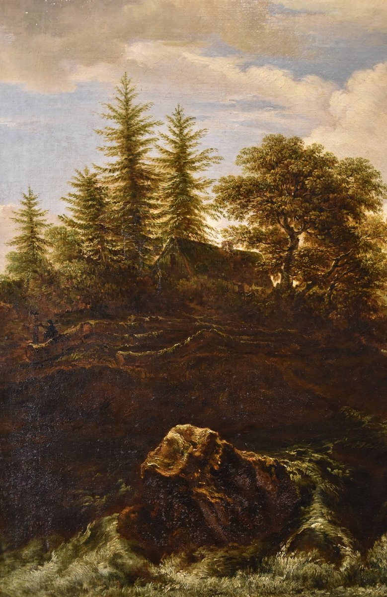 Paesaggio boscoso con cascata, Jacob van Ruisdael (Haarlem 1628 - Amsterdam 1682) attribuibile-photo-4