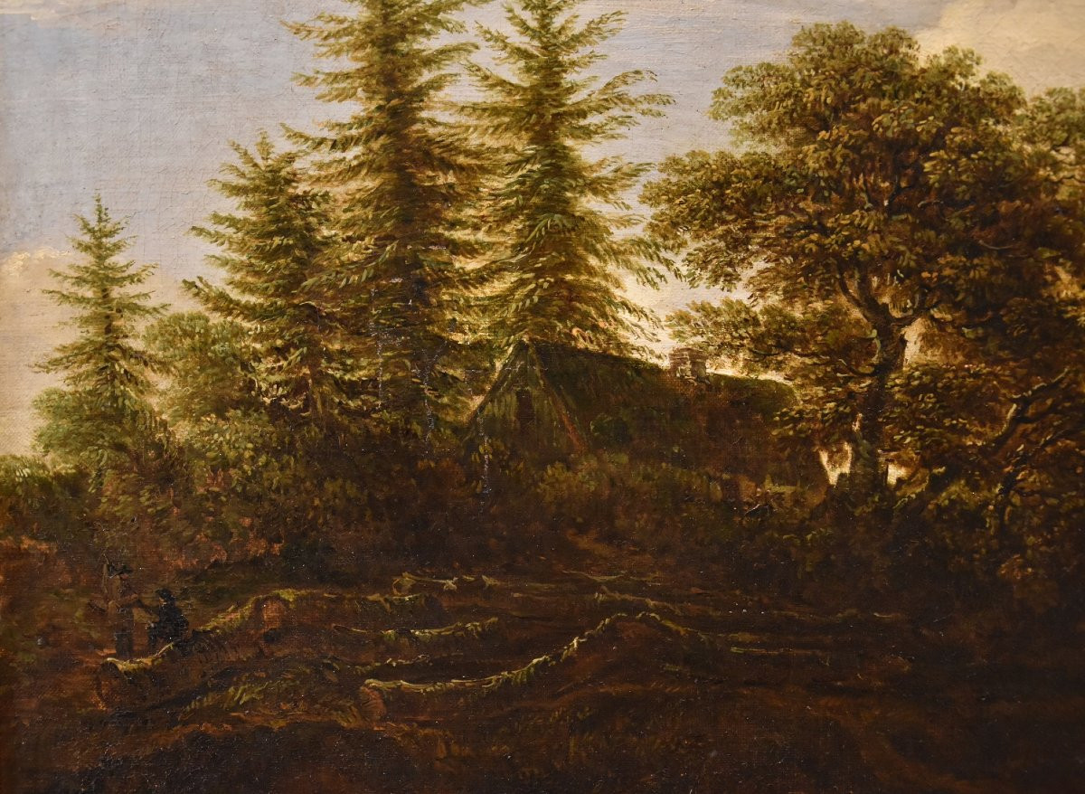 Paesaggio boscoso con cascata, Jacob van Ruisdael (Haarlem 1628 - Amsterdam 1682) attribuibile-photo-7