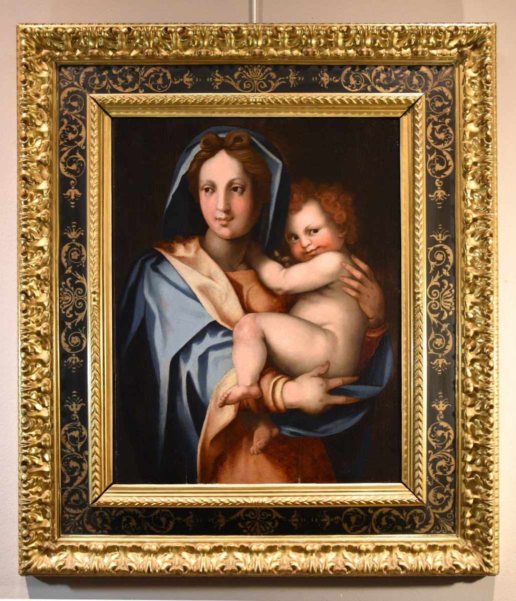 Madonna con bambino, Bottega di Andrea del Sarto (Firenze 1486 - 1530)-photo-1