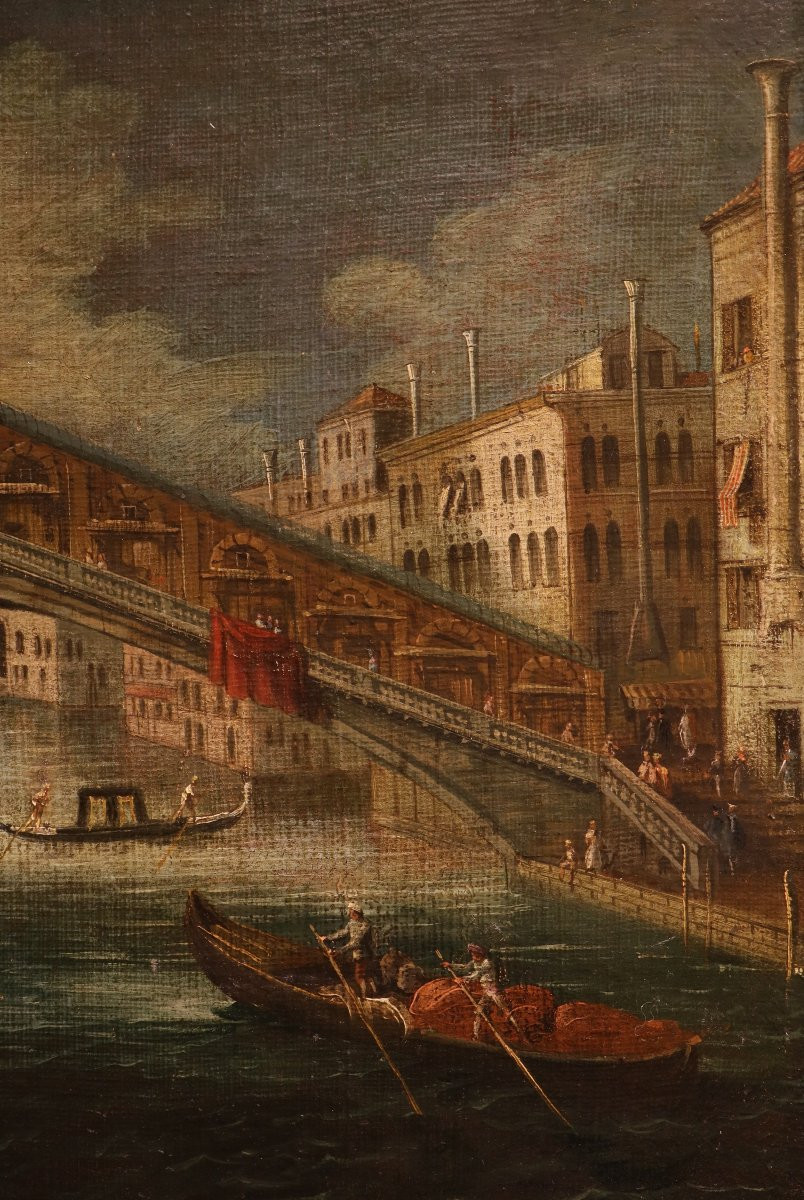  Venezia con il Ponte di Rialto, Gabriele Bella (Venezia 1730 - 1799) Bottega di-photo-3