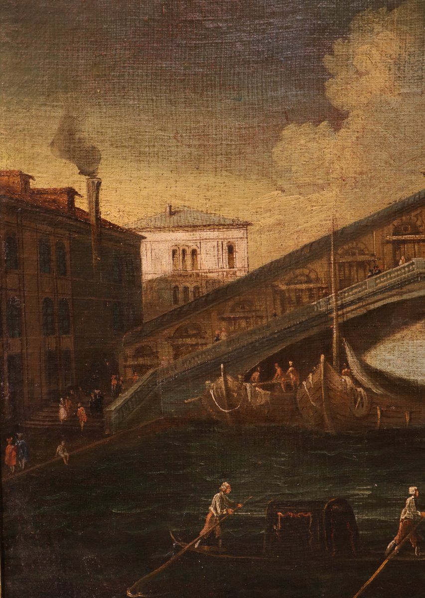  Venezia con il Ponte di Rialto, Gabriele Bella (Venezia 1730 - 1799) Bottega di-photo-3