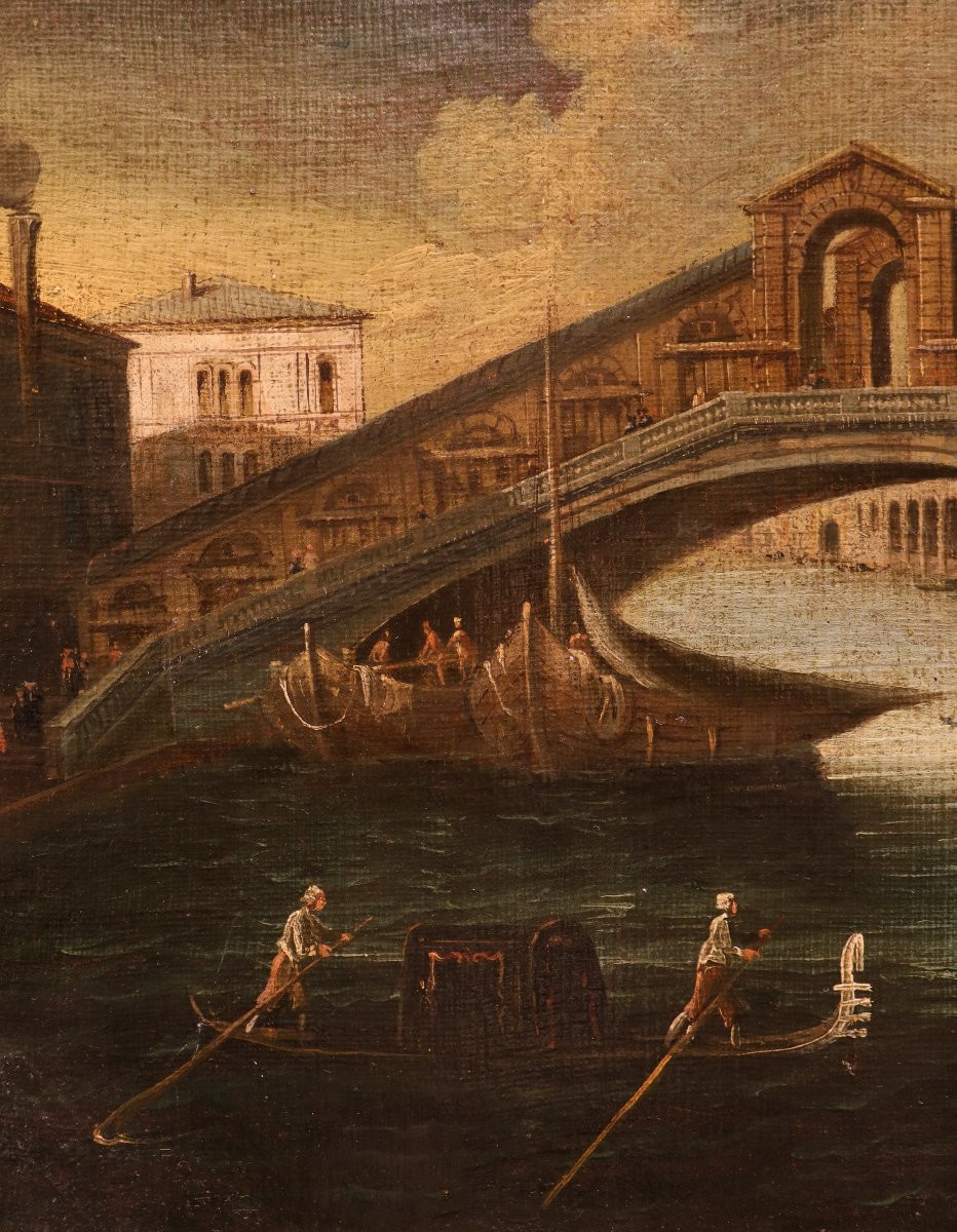  Venezia con il Ponte di Rialto, Gabriele Bella (Venezia 1730 - 1799) Bottega di-photo-4