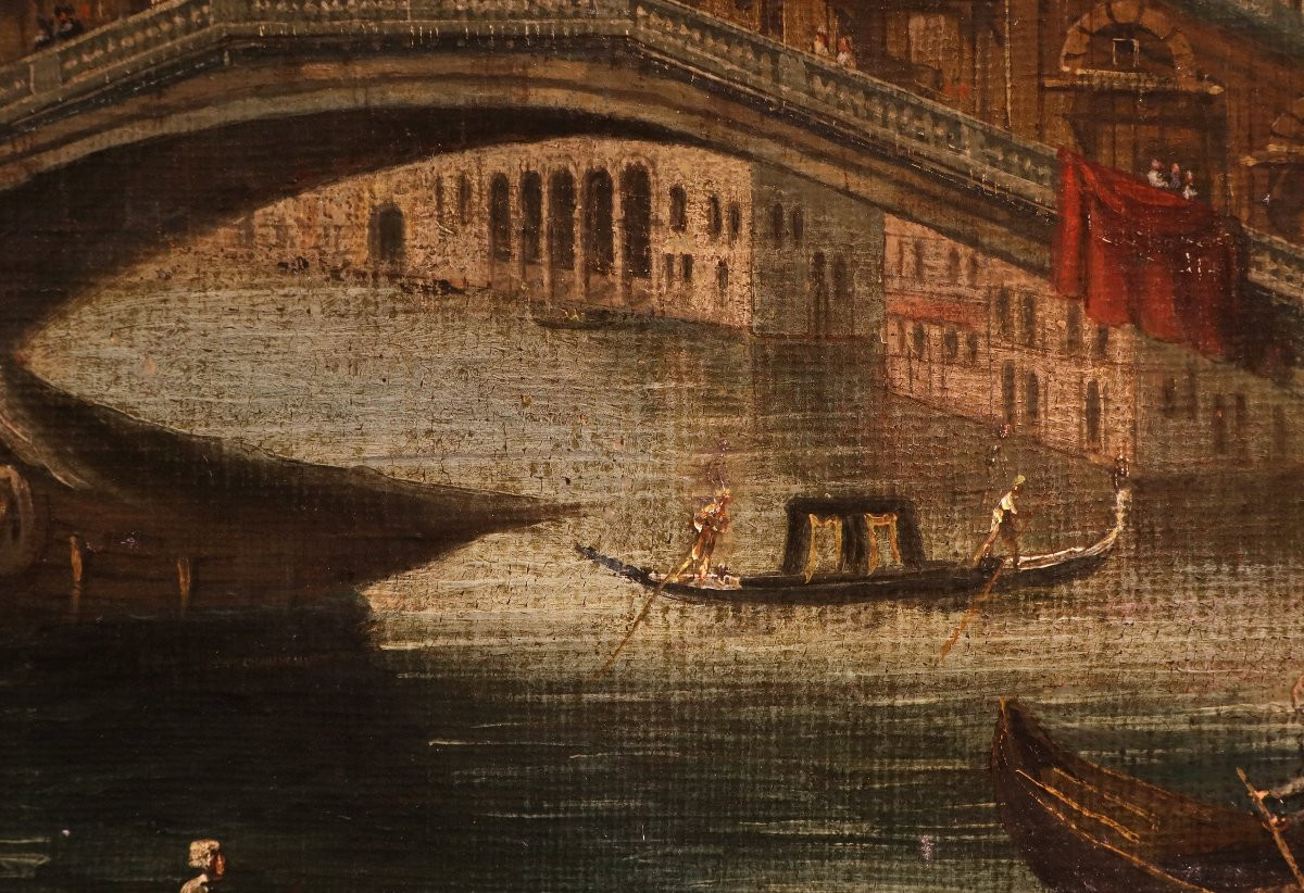  Venezia con il Ponte di Rialto, Gabriele Bella (Venezia 1730 - 1799) Bottega di-photo-5