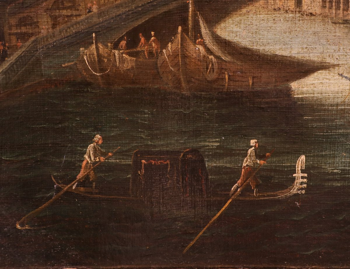  Venezia con il Ponte di Rialto, Gabriele Bella (Venezia 1730 - 1799) Bottega di-photo-7