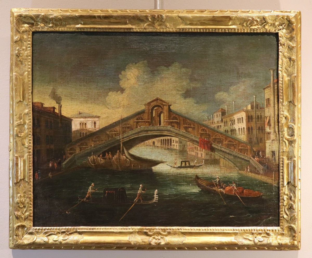  Venezia con il Ponte di Rialto, Gabriele Bella (Venezia 1730 - 1799) Bottega di