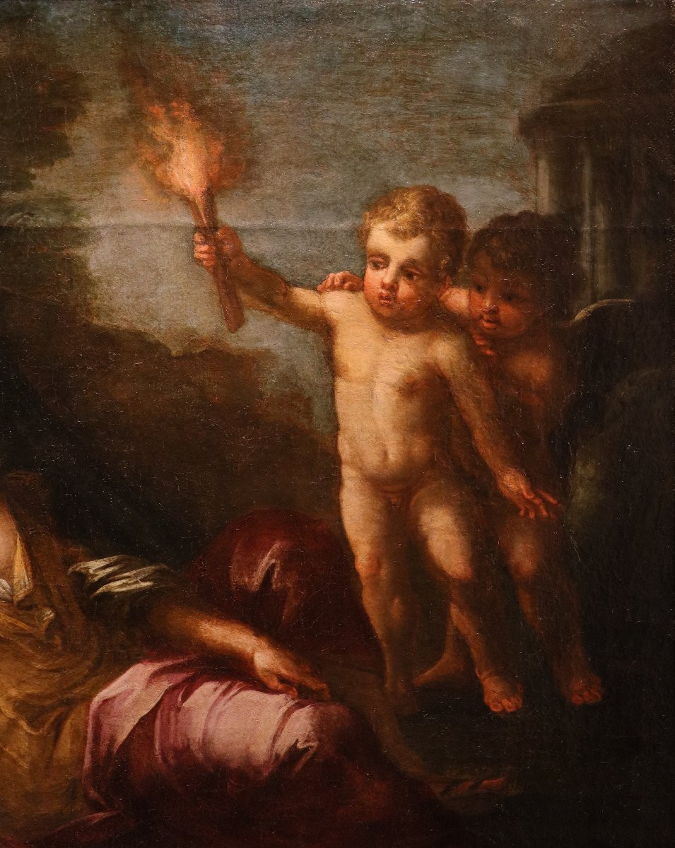 Luigi Garzi (Roma, 1638 - Roma, 1721), Allegoria del Tempo che scopre la Verità-photo-2