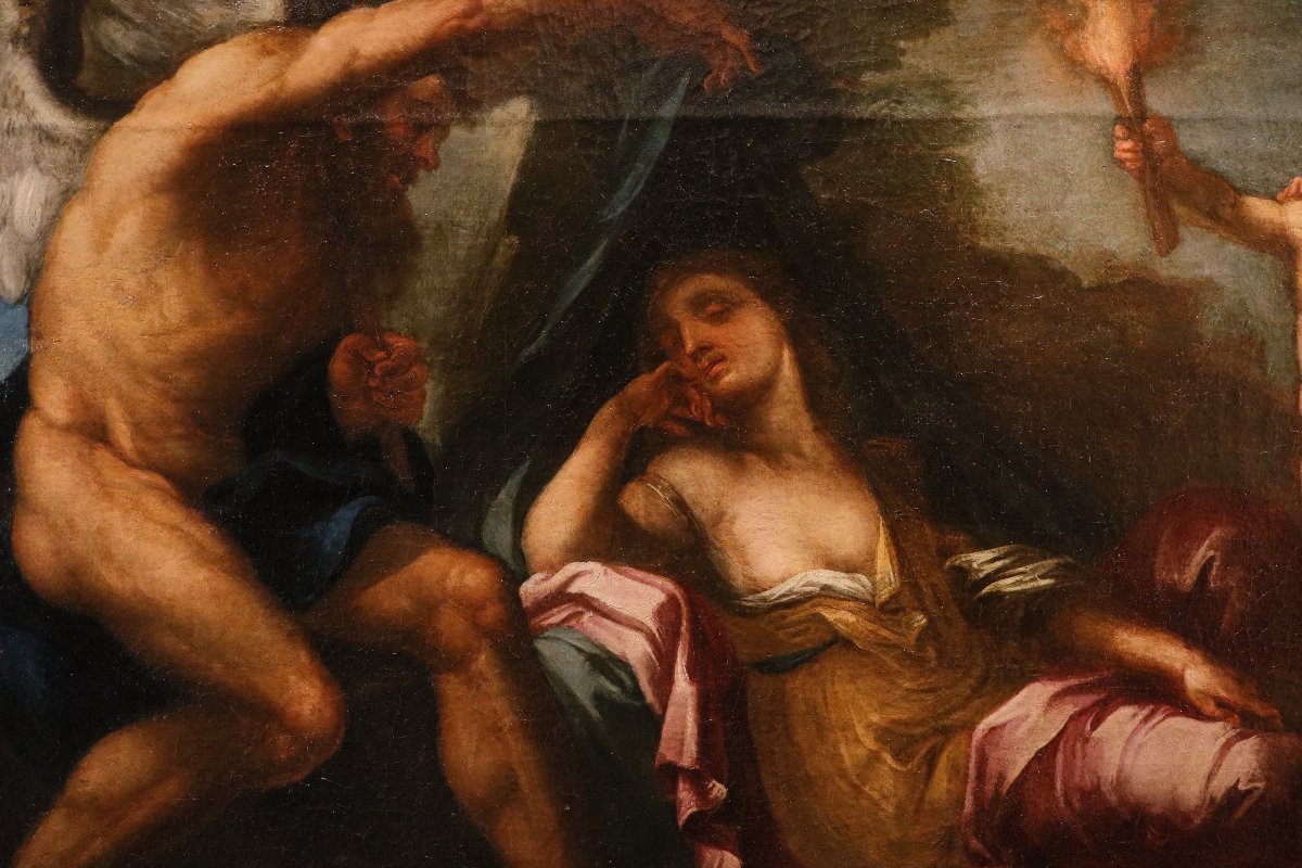 Luigi Garzi (Roma, 1638 - Roma, 1721), Allegoria del Tempo che scopre la Verità-photo-3