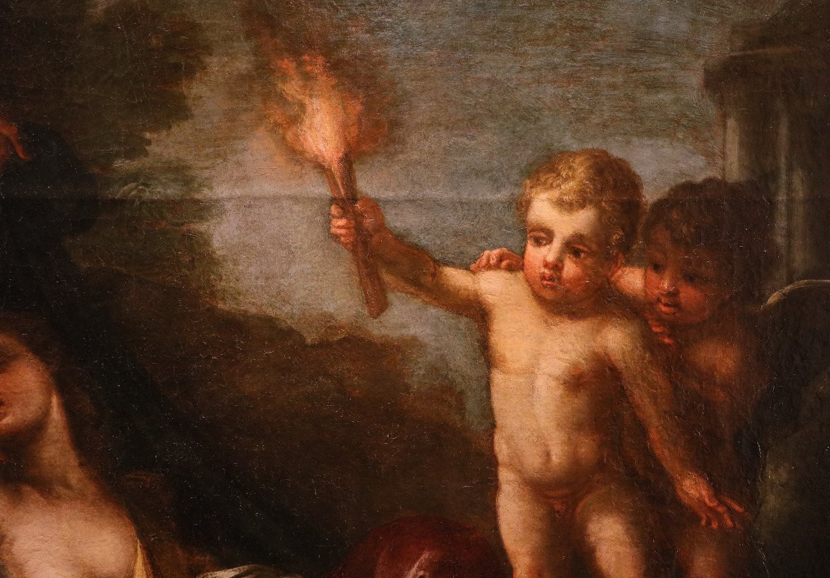 Luigi Garzi (Roma, 1638 - Roma, 1721), Allegoria del Tempo che scopre la Verità-photo-4