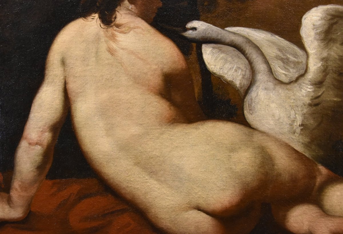 Leda e il cigno, Pittore francese della fine XVIII- inizi XIX secolo-photo-1