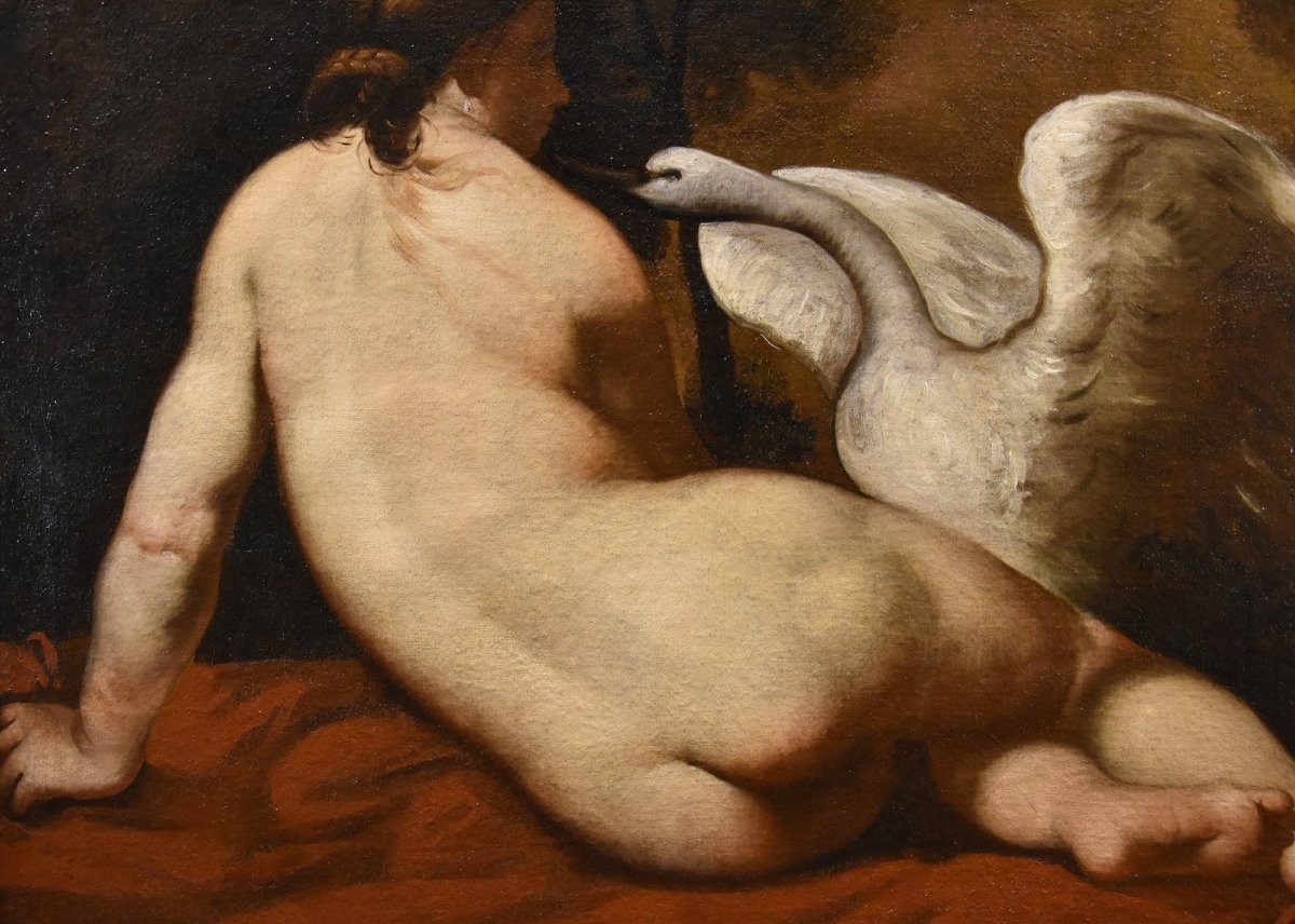 Leda e il cigno, Pittore francese della fine XVIII- inizi XIX secolo-photo-6