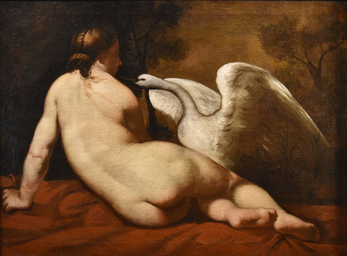 Leda e il cigno, Pittore francese della fine XVIII- inizi XIX secolo