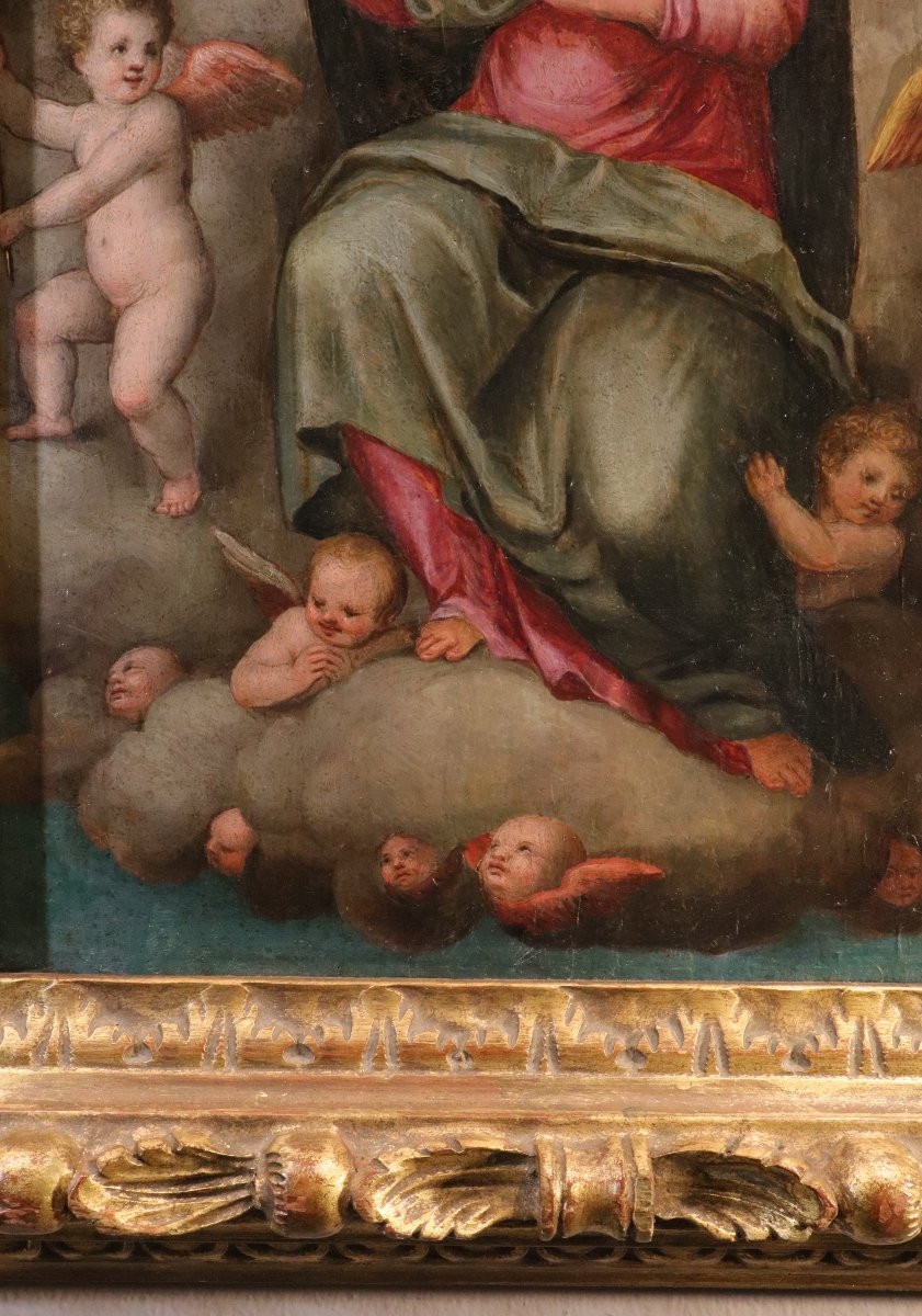 Madonna in gloria tra gli angeli, Giovanni Balducci (Firenze, 1560 – Napoli, dopo il 1631)-photo-4