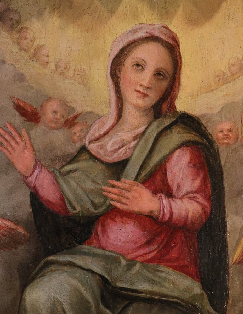 Madonna in gloria tra gli angeli, Giovanni Balducci (Firenze, 1560 – Napoli, dopo il 1631)-photo-3