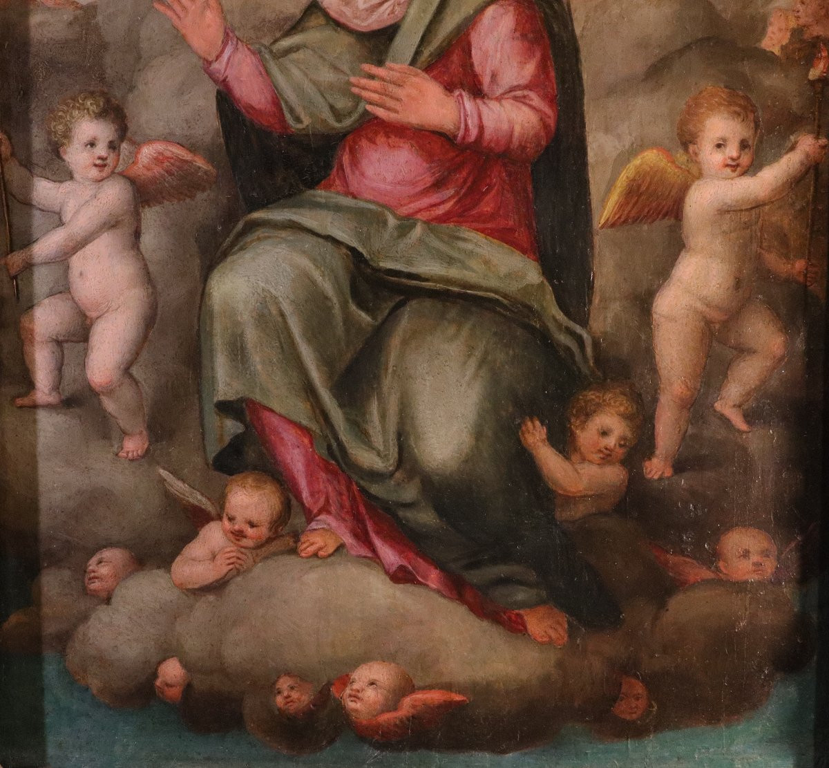 Madonna in gloria tra gli angeli, Giovanni Balducci (Firenze, 1560 – Napoli, dopo il 1631)-photo-6