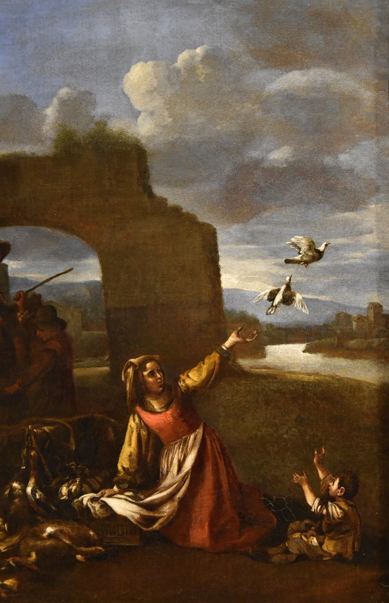 Il ritorno dalla caccia, Jan Miel (Anversa, 1599 - Torino, 1663) attribuibile-photo-2