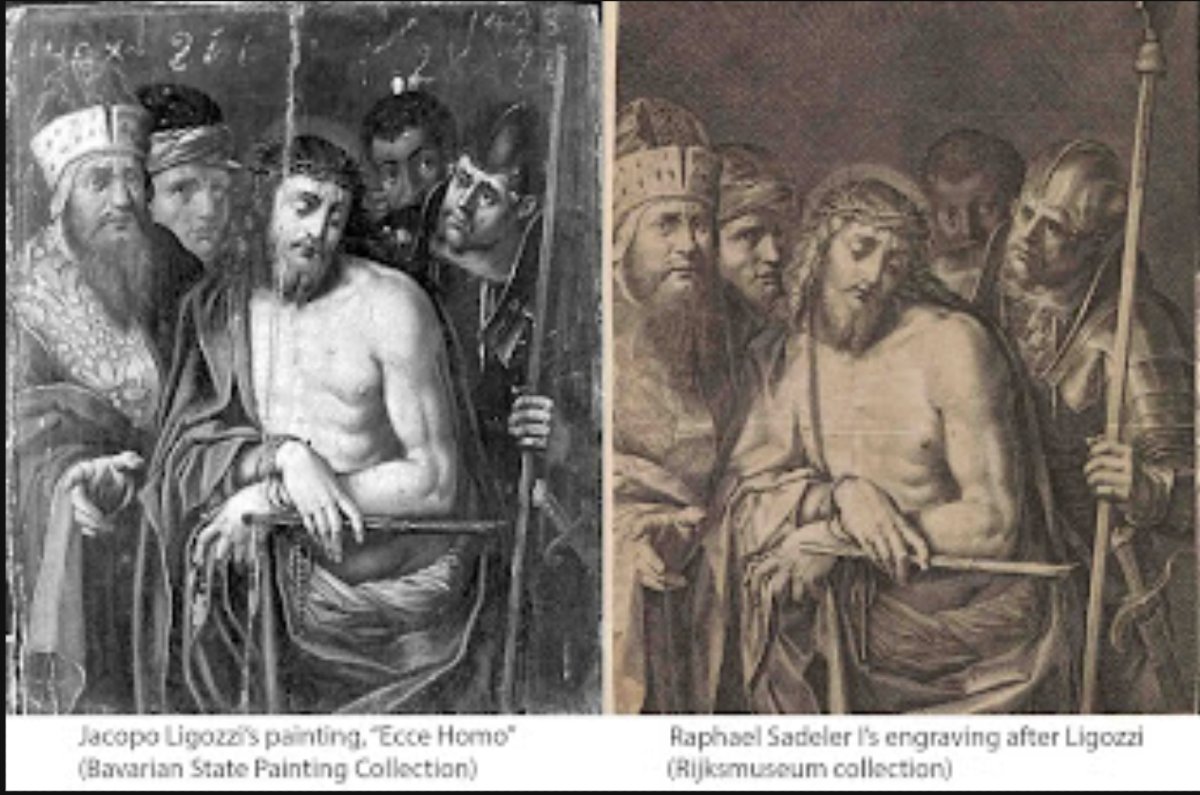Ecce homo, Jacopo Ligozzi (Verona 1547 - Firenze 1627) Bottega di-photo-4
