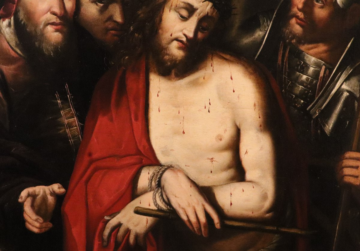 Ecce homo, Jacopo Ligozzi (Verona 1547 - Firenze 1627) Bottega di-photo-3