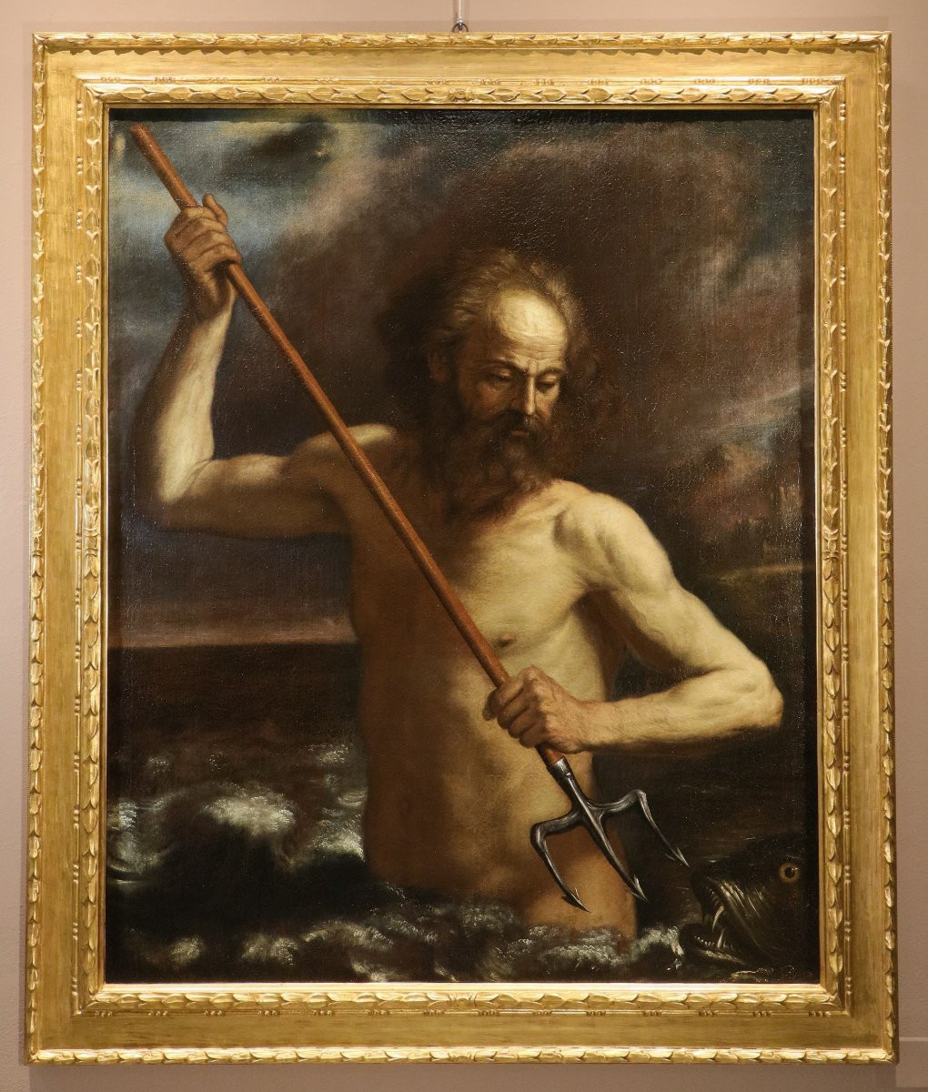 Nettuno sulle onde dell'oceano, Guercino (Cento, 1591 - Bologna, 1666) bottega-photo-2