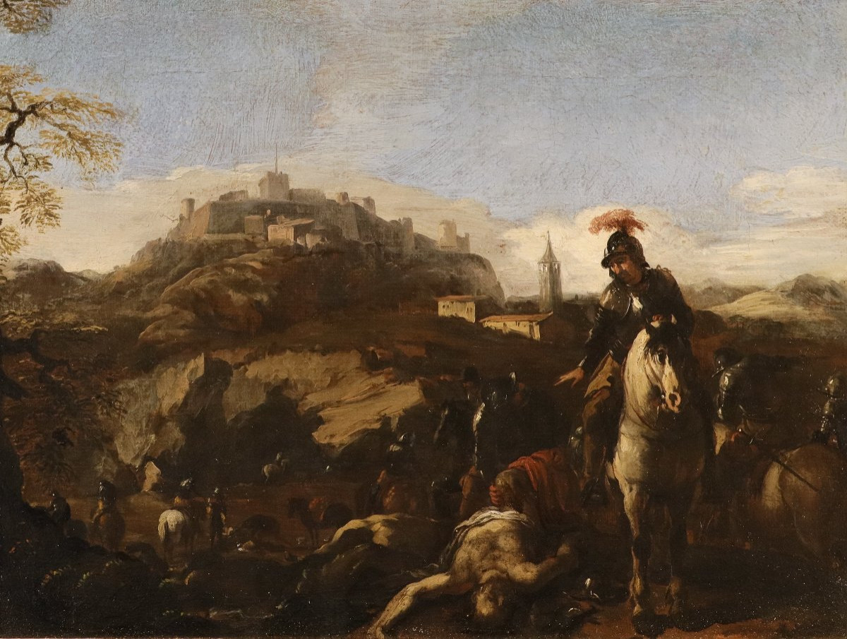 Scena di battaglia, Michelangelo Cerquozzi (Roma 1602 - 1660) cerchia-photo-2