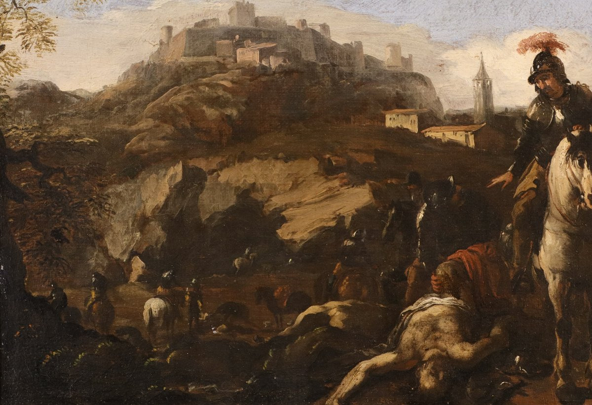 Scena di battaglia, Michelangelo Cerquozzi (Roma 1602 - 1660) cerchia-photo-4