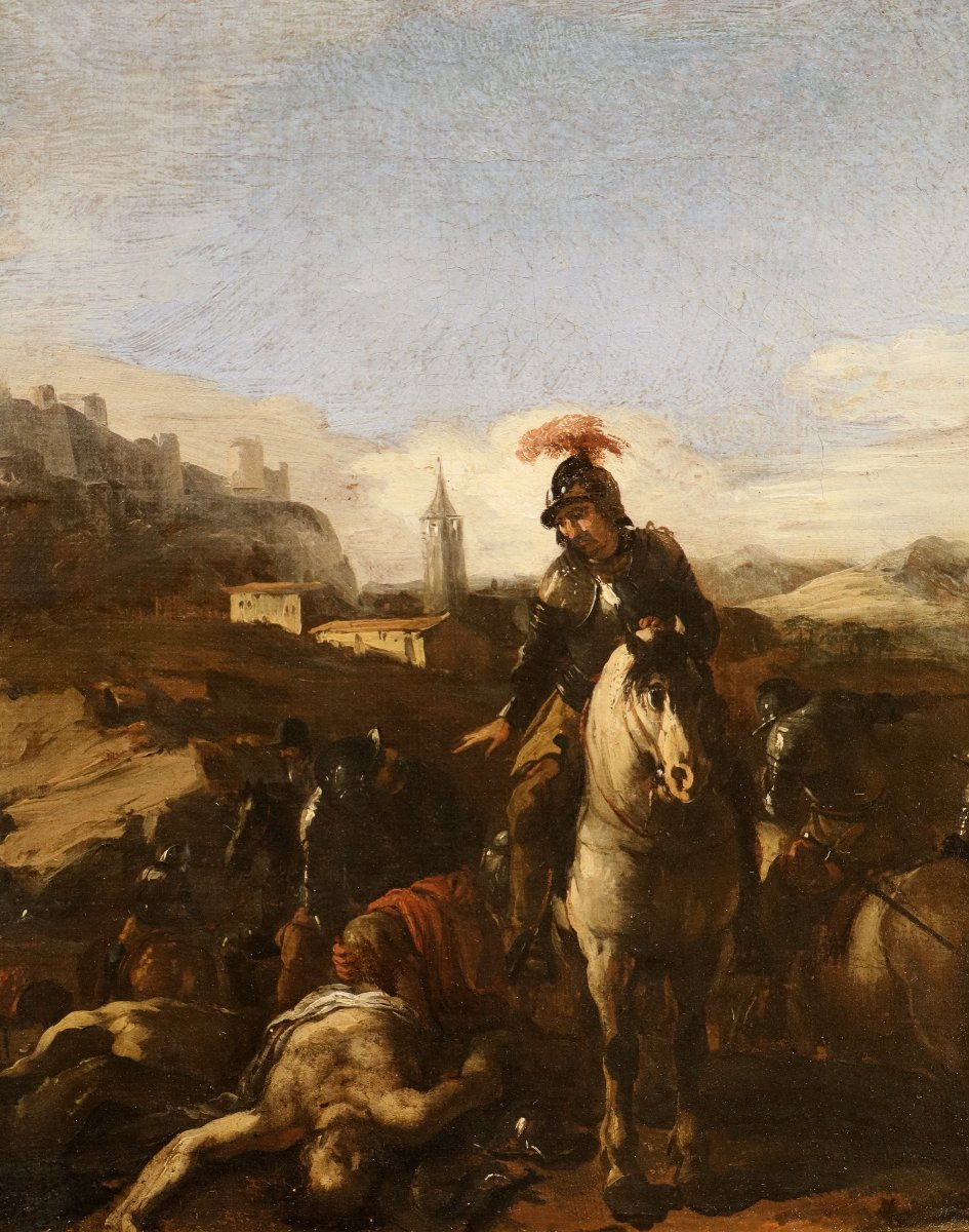 Scena di battaglia, Michelangelo Cerquozzi (Roma 1602 - 1660) cerchia-photo-3