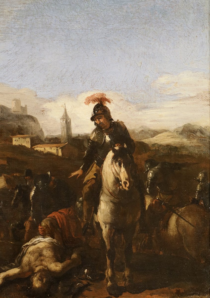 Scena di battaglia, Michelangelo Cerquozzi (Roma 1602 - 1660) cerchia-photo-4