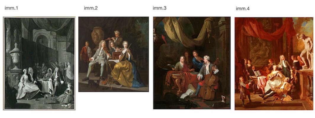 'Banchetto' e 'Rissa', Coppia di opere firmate Pieter Angillis (1685 - 1734)-photo-2