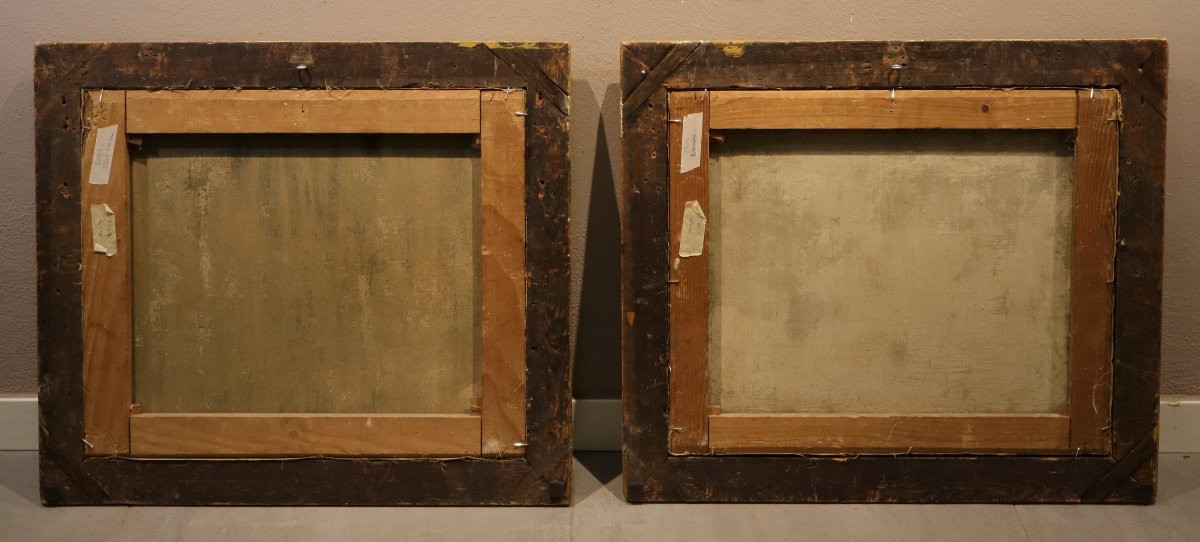 'Banchetto' e 'Rissa', Coppia di opere firmate Pieter Angillis (1685 - 1734)-photo-8