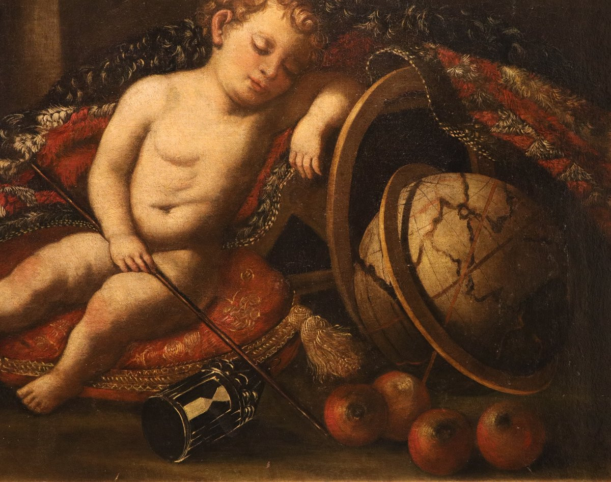 Vanitas, Cerchia di Antonio Tibaldi (Roma, 1635 c. - post 1675)-photo-4