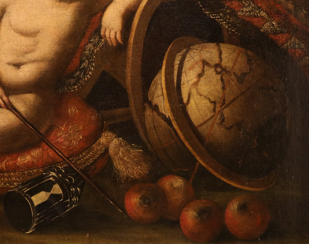 Vanitas, Cerchia di Antonio Tibaldi (Roma, 1635 c. - post 1675)-photo-1