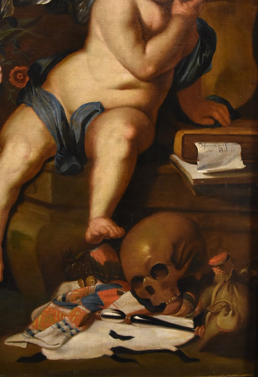 Vanitas (come Allegoria della Vanità), Erasmus Quellinus II (Anversa 1607 - 1672)-photo-2